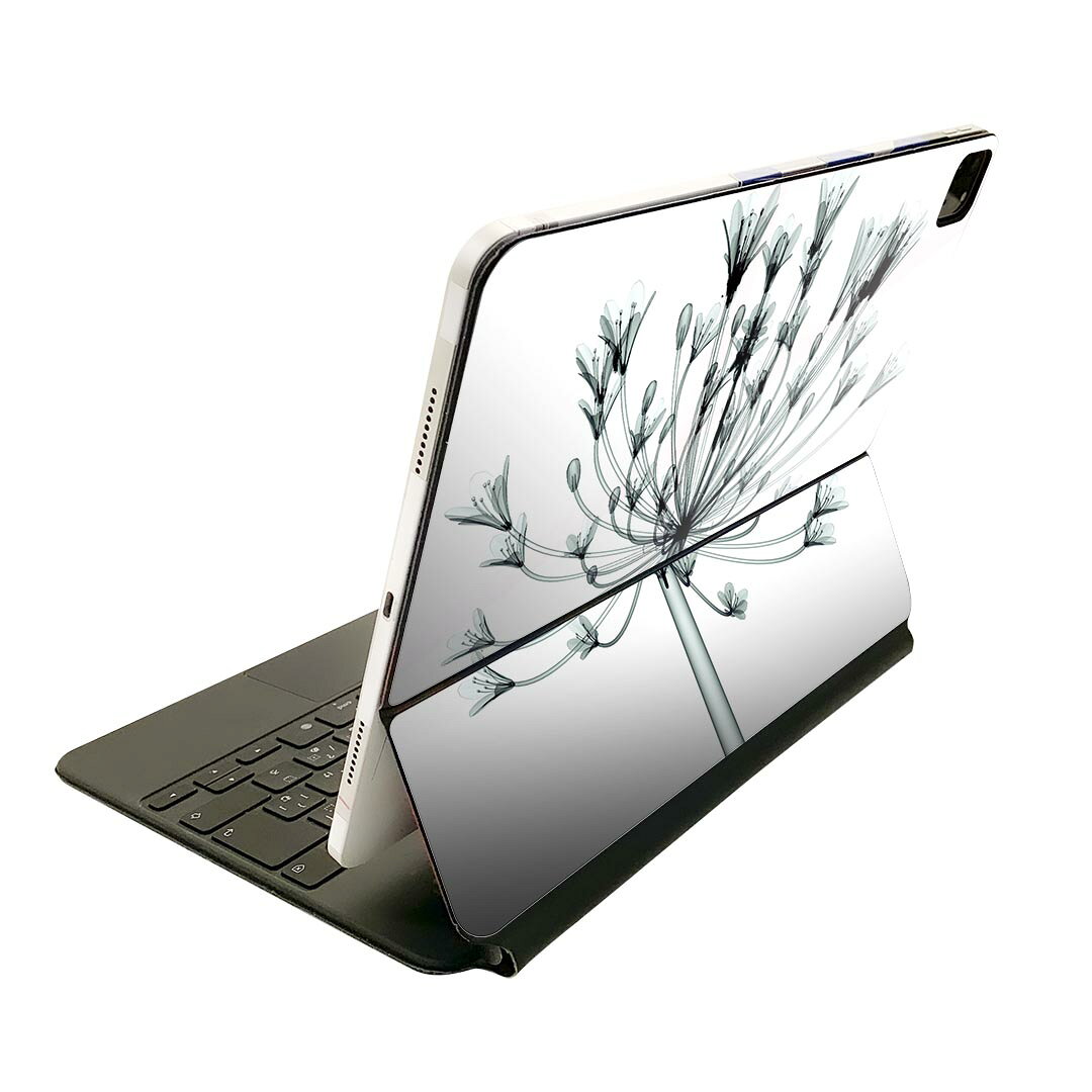 Magic Keyboard 用 スキンシール 11インチ iPad Pro用 第1-4世代 iPad Air 第4-5世代 対応 全面スキンシール フル 前面 背面 保護シール 人気 011025 花　　色彩