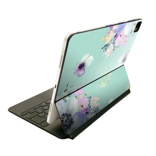 Magic Keyboard 用 スキンシール 11インチ iPad Pro用 第1-4世代 iPad Air 第4-5世代 対応 全面スキンシール フル 前面 背面 保護シール 人気 011111 花 水彩 カラフル Magic Keyboard 用 スキンシール 11インチ iPad Pro用 第1-4世代 iPad Air 第4-5世代 対応 全面スキンシール フル 前面 背面 保護シール 人気 011111 花 水彩 カラフル
