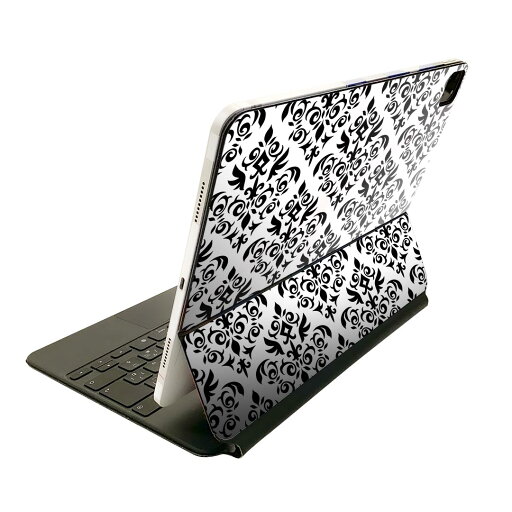 Magic Keyboard 用 スキンシール 11インチ iPad Pro用 第1-4世代 iPad Air 第4-5世代 対応 全面スキンシール フル 前面 背面 保護シール 人気 011281 エレガント 模様 モノトーン Magic Keyboard 用 スキンシール 11インチ iPad Pro用 第1-4世代 iPad Air 第4-5世代 対応 全面スキンシール フル 前面 背面 保護シール 人気 011281 エレガント 模様 モノトーン