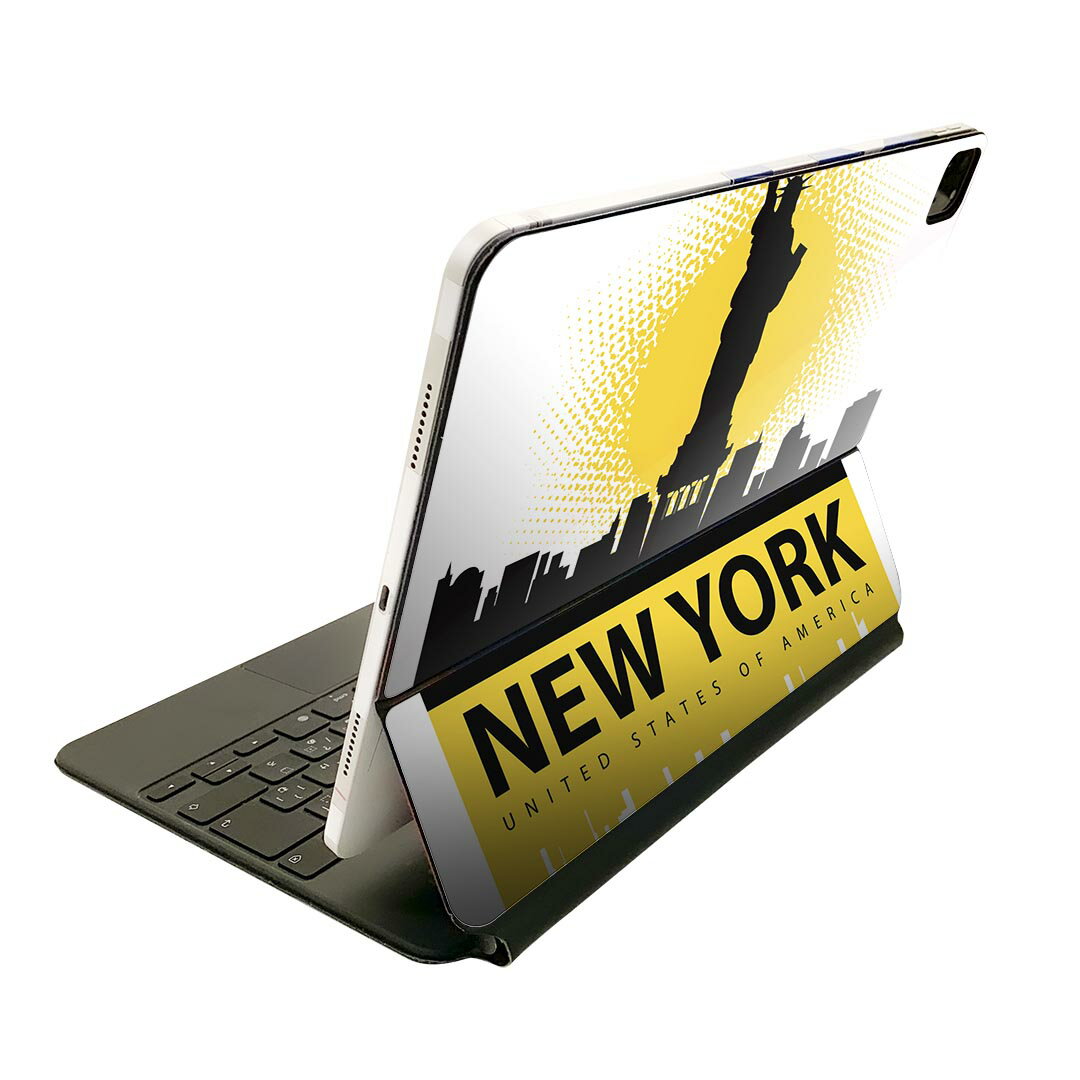 Magic Keyboard 用 スキンシール 11インチ iPad Pro用 第1-4世代 iPad Air 第4-5世代 対応 全面スキンシール フル 前面 背面 保護シール 人気 011620 アメリカ　ニューヨーク　外国