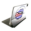 Magic Keyboard 12.9インチ iPad Pro(第4世代、第5世代、第6世代)対応 apple アップル アイパッド 全面スキンシール フル 前面 背面 保護シール 人気 011683 星 唇 イラスト(2)