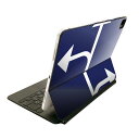 Magic Keyboard 用 スキンシール 11インチ iPad Pro用 第1-4世代 iPad Air 第4-5世代 対応 全面スキンシール フル 前面 背面 保護シール 人気 011814 標識 自転車 道路