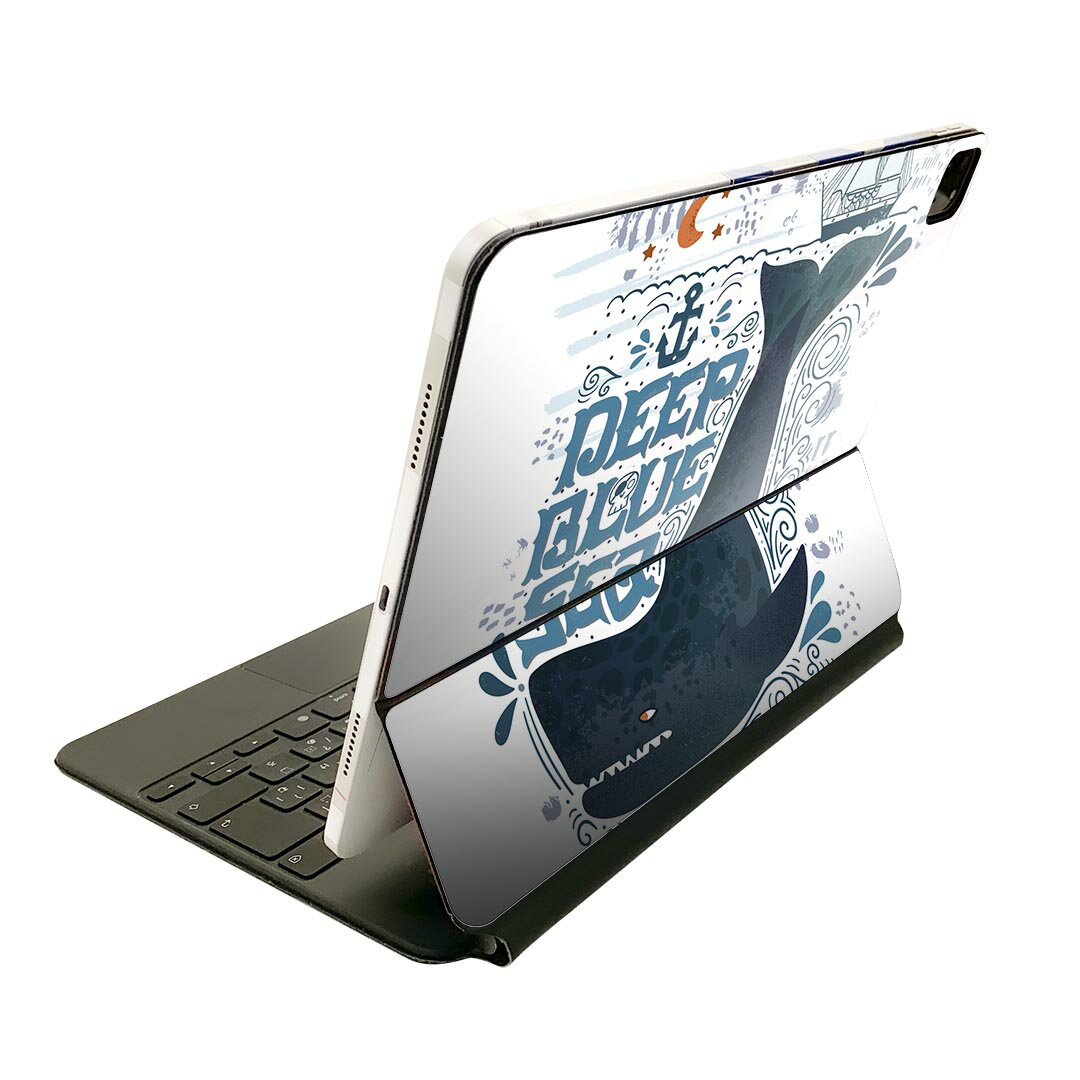 Magic Keyboard 12.9インチ iPad Pro（第4世代、第5世代、第6世代）対応 apple アップル アイパッド 全面スキンシール フル 前面 背面 ..