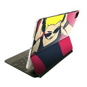 Magic Keyboard 用 スキンシール 11インチ iPad Pro用 第1-4世代 iPad Air 第4-5世代 対応 全面スキンシール フル 前面 背面 保護シール 人気 012065 イラスト カラフル 女性(2)