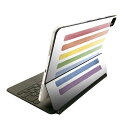 Magic Keyboard 12.9インチ iPad Pro(第4世代、第5世代、第6世代)対応 apple アップル アイパッド 全面スキンシール フル 前面 背面 保護シール 人気 ボーダー カラフル レインボー 012203