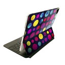 Magic Keyboard 用 スキンシール 11インチ iPad Pro用 第1-4世代 iPad Air 第4-5世代 対応 全面スキンシール フル 前面 背面 保護シール 人気 012348 ドット 水玉 カラフル(2)