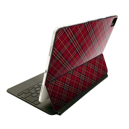 Magic Keyboard 用 スキンシール 11インチ iPad Pro用 第1-4世代 iPad Air 第4-5世代 対応 全面スキンシール フル 前面 背面 保護シール 人気 012387 チェック 赤 紺 Magic Keyboard 用 スキンシール 11インチ iPad Pro用 第1-4世代 iPad Air 第4-5世代 対応 全面スキンシール フル 前面 背面 保護シール 人気 012387 チェック 赤 紺