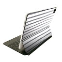 Magic Keyboard 用 スキンシール 11インチ iPad Pro用 第1-4世代 iPad Air 第4-5世代 対応 全面スキンシール フル 前面 背面 保護シール 人気 012574 ボーダー シンプル グレー(2)