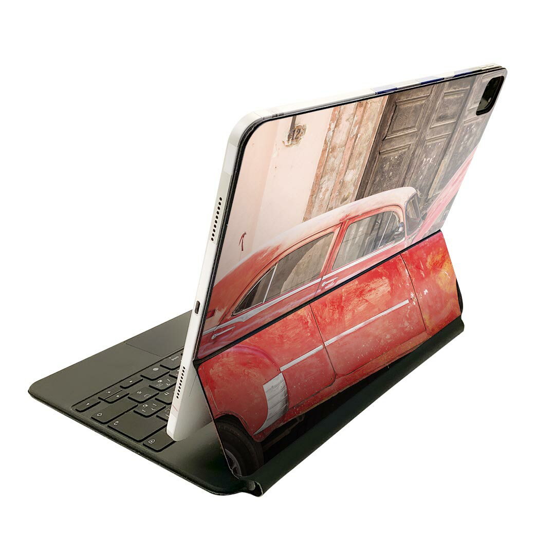 Magic Keyboard 12.9インチ iPad Pro（第4世代、第5世代、第6世代）対応 apple アップル アイパッド 全面スキンシール フル 前面 背面 保護シール 人気 012800 車 レトロ アンティーク