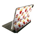 Magic Keyboard 用 スキンシール 11インチ iPad Pro用 第1-4世代 iPad Air 第4-5世代 対応 全面スキンシール フル 前面 背面 保護シール 人気 012900 ポテト ハンバーガー ポップ(2)