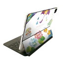 Magic Keyboard 12.9インチ iPad Pro(第4世代、第5世代、第6世代)対応 apple アップル アイパッド 全面スキンシール フル 前面 背面 保護シール 人気 雨 カエル 傘 012976