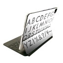 Magic Keyboard 12.9インチ iPad Pro（第4世代、第5世代、第6世代）対応 apple アップル アイパッド　全面スキンシール フル 前面　背面 保護シール 人気 013195 アルファベット　記号