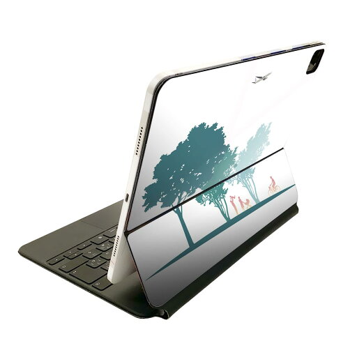Magic Keyboard 12.9インチ iPad Pro(第4世代、第5世代、第6世代)対応 apple アップル アイパッド 全面スキンシール フル 前面 背面 保護シール 人気 013623 木 人 飛行機 Magic Keyboard 12.9インチ iPad Pro(第4世代、第5世代、第6世代)対応 apple アップル アイパッド 全面スキンシール フル 前面 背面 保護シール 人気 013623 木 人 飛行機