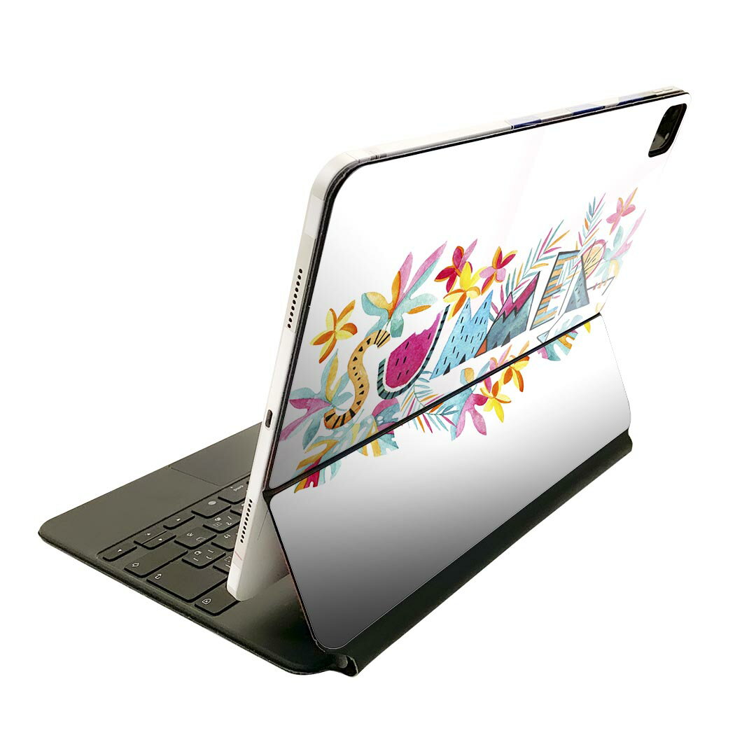 Magic Keyboard 用 スキンシール 11インチ iPad Pro用 第1-4世代 iPad Air 第4-5世代 対応 全面スキンシール フル 前面 背面 保護シール 人気 014053 スイカ　　トロピカル