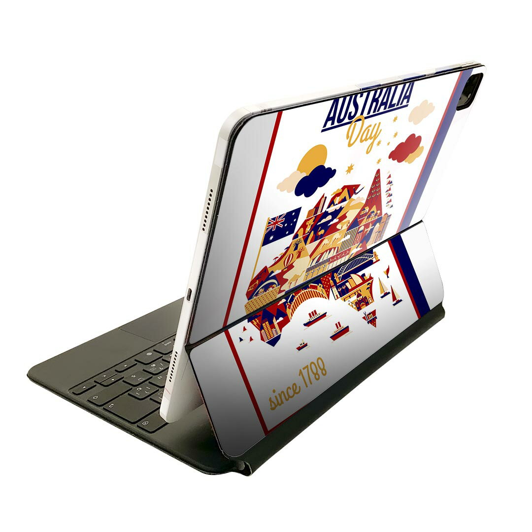 Magic Keyboard 12.9インチ iPad Pro（第4世代、第5世代、第6世代）対応 apple アップル アイパッド 全面スキンシール フル 前面 背面 保護シール 人気 オーストラリア　風景　 014132