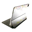 Magic Keyboard 用 スキンシール 11インチ iPad Pro用 第1-4世代 iPad Air 第4-5世代 対応 全面スキンシール フル 前面 背面 保護シール 人気 014186 花 バラ(2)