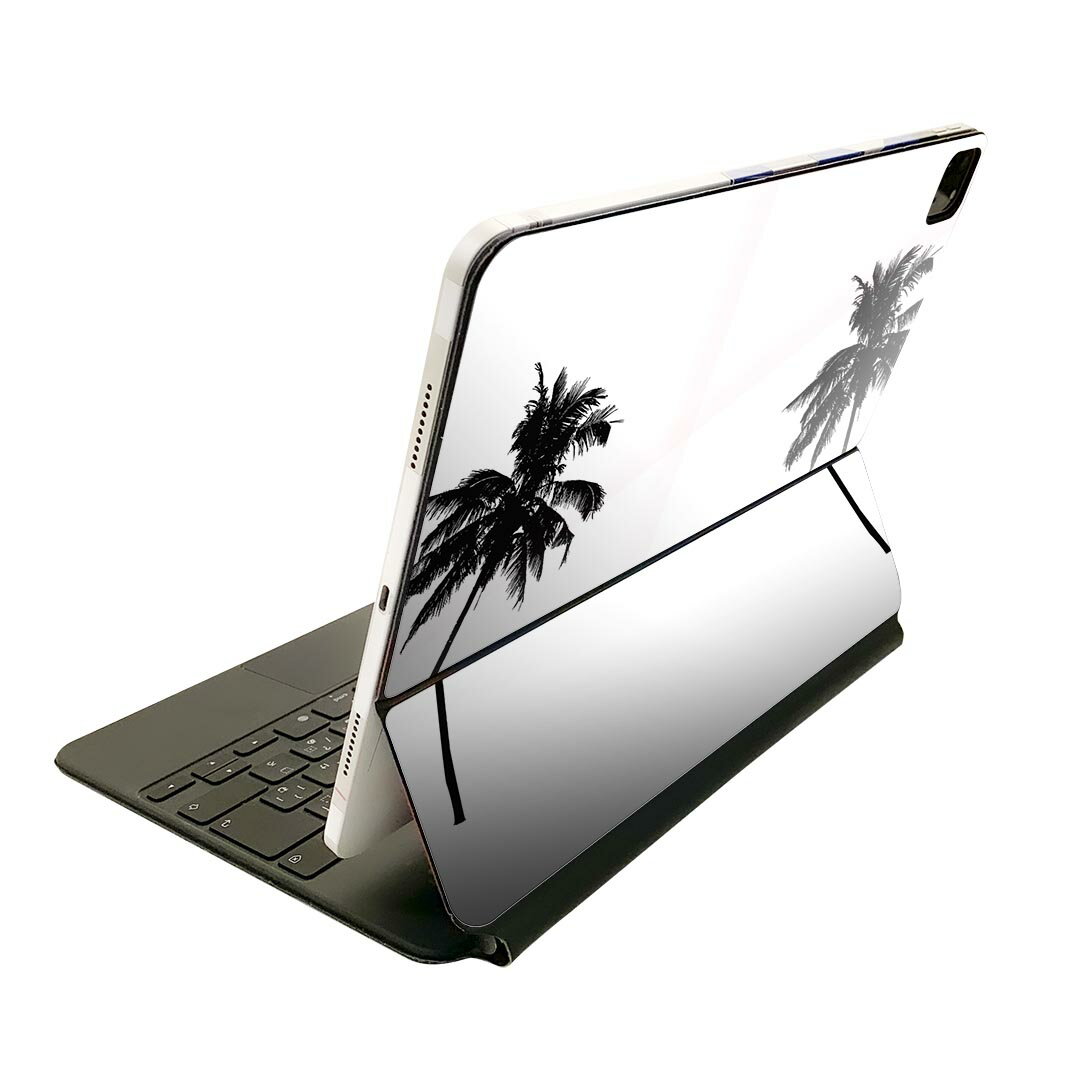 Magic Keyboard 12.9インチ iPad Pro（第4世代、第5世代、第6世代）対応 apple アップル アイパッド　全面スキンシール フル 前面　背面 保護シール 人気 014308 ヤシの木　トロピカル