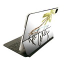 Magic Keyboard 用 スキンシール 11インチ iPad Pro用 第1-4世代 iPad Air 第4-5世代 対応 全面スキンシール フル 前面 背面 保護シール 人気 014337 ヤシの木 海(2)