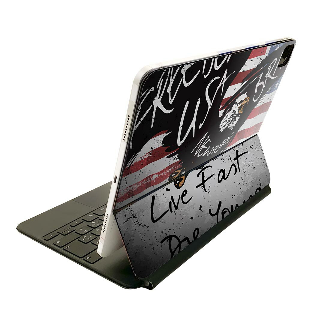 Magic Keyboard 12.9インチ iPad Pro（第4世代、第5世代、第6世代）対応 apple アップル アイパッド 全面スキンシール フル 前面 背面 ..