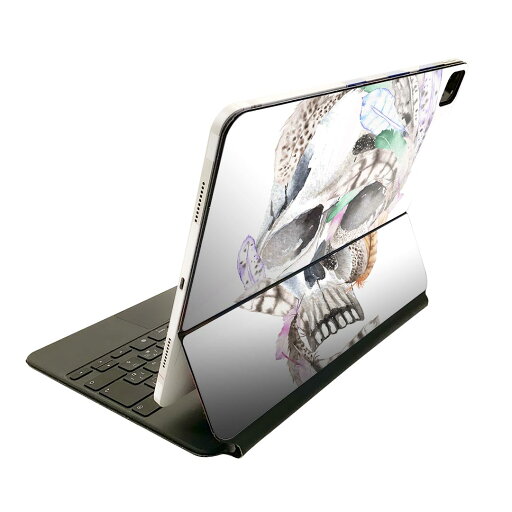 Magic Keyboard 12.9インチ iPad Pro(第4世代、第5世代、第6世代)対応 apple アップル アイパッド 全面スキンシール フル 前面 背面 保護シール 人気 014534 骸骨 羽根 フェザー Magic Keyboard 12.9インチ iPad Pro(第4世代、第5世代、第6世代)対応 apple アップル アイパッド 全面スキンシール フル 前面 背面 保護シール 人気 014534 骸骨 羽根 フェザー