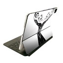 Magic Keyboard 用 スキンシール 11インチ iPad Pro用 第1-4世代 iPad Air 第4-5世代 対応 全面スキンシール フル 前面 背面 保護シール 人気 014581 クジラ しっぽ(2)