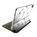 Magic Keyboard 12.9インチ iPad Pro(第4世代、第5世代、第6世代)対応 apple アップル アイパッド 全面スキンシール フル 前面 背面 保護シール 人気 014634 雨 傘 イラスト