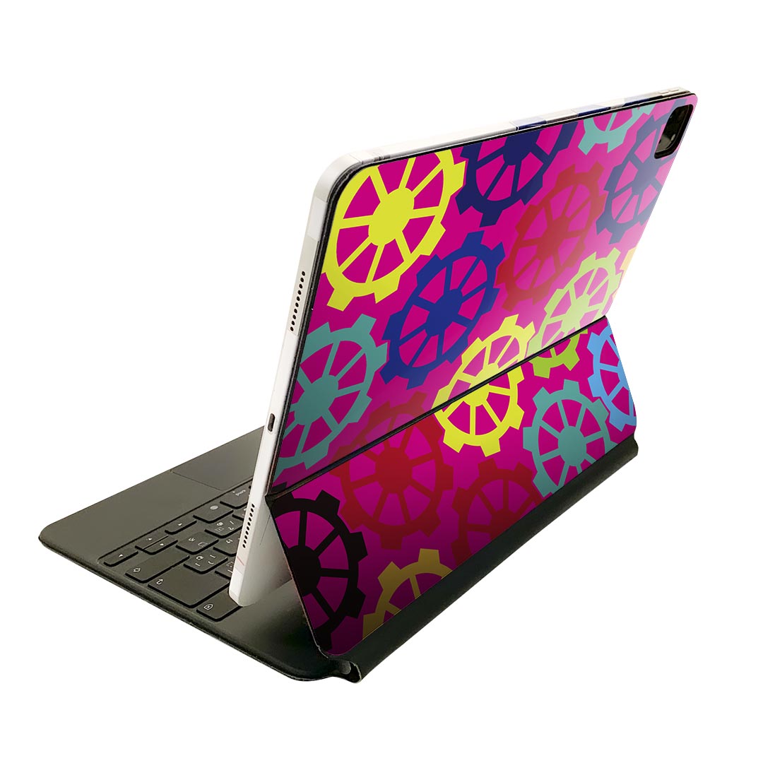 Magic Keyboard 12.9インチ iPad Pro（第4世代、第5世代、第6世代）対応 apple アップル アイパッド 全面スキンシール フル 前面 背面 保護シール 人気 014699 模様 カラフル