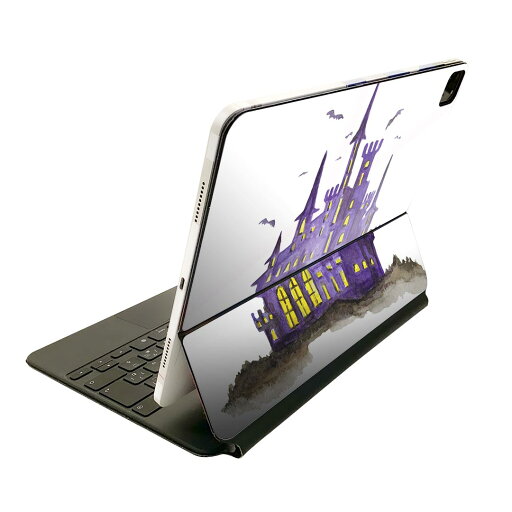 Magic Keyboard 用 スキンシール 11インチ iPad Pro用 第1-4世代 iPad Air 第4-5世代 対応 全面スキンシール フル 前面 背面 保護シール 人気 014711 ハロウィン 城 コウモリ Magic Keyboard 用 スキンシール 11インチ iPad Pro用 第1-4世代 iPad Air 第4-5世代 対応 全面スキンシール フル 前面 背面 保護シール 人気 014711 ハロウィン 城 コウモリ