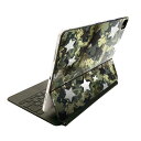 Magic Keyboard 12.9インチ iPad Pro(第4世代、第5世代、第6世代)対応 apple アップル アイパッド 全面スキンシール フル 前面 背面 保護シール 人気 星 迷彩 カムフラージュ 014836(2)