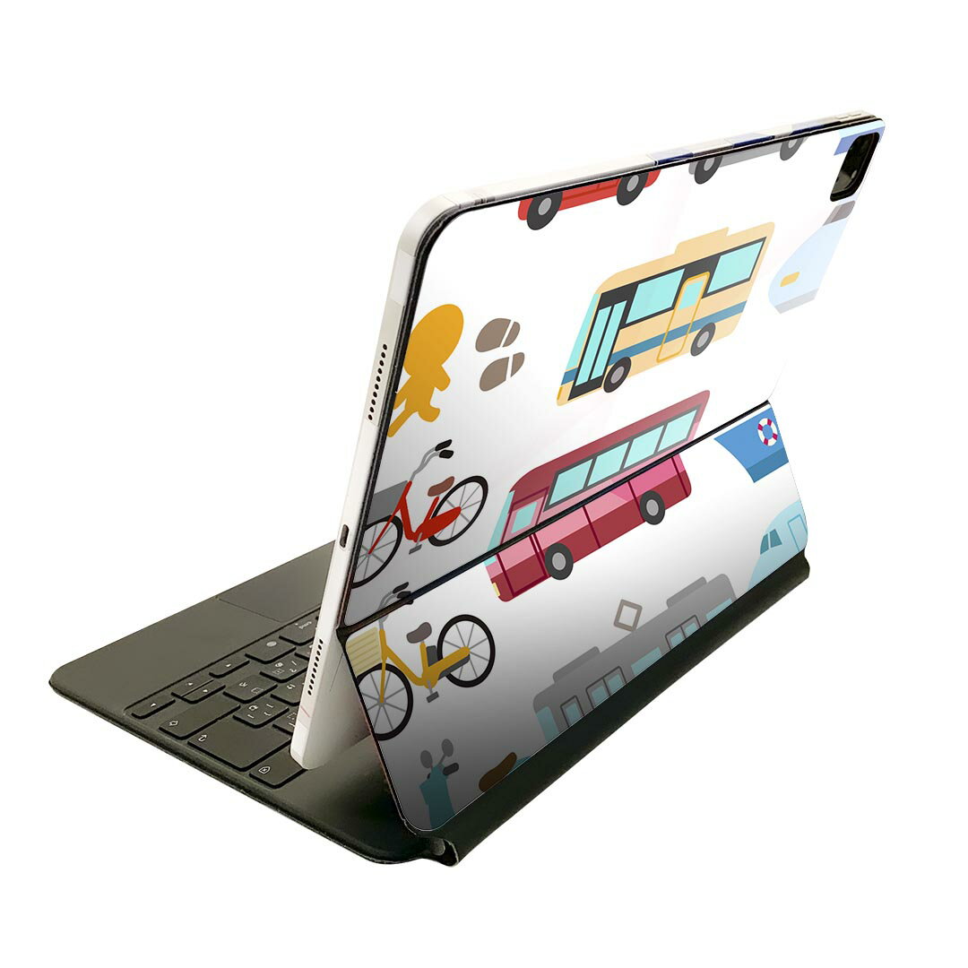 Magic Keyboard 用 スキンシール 11インチ iPad Pro用 第1-4世代 iPad Air 第4-5世代 対応 全面スキンシール フル 前面 背面 保護シール 人気 014913 乗り物　車　新幹線