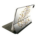 Magic Keyboard 12.9インチ iPad Pro(第4世代、第5世代、第6世代)対応 apple アップル アイパッド 全面スキンシール フル 前面 背面 保護シール 人気 秋 木 枯れ木 014942