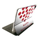 Magic Keyboard 12.9インチ iPad Pro(第4世代、第5世代、第6世代)対応 apple アップル アイパッド 全面スキンシール フル 前面 背面 保護シール 人気 015280 母の日 バラ 花 母 カーネーション