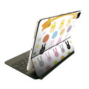 Magic Keyboard 用 スキンシール 11インチ iPad Pro用 第1-4世代 iPad Air 第4-5世代 対応 全面スキンシール フル 前面 背面 保護シール 人気 015316 イースター たまご うさぎ ケーキ パステル