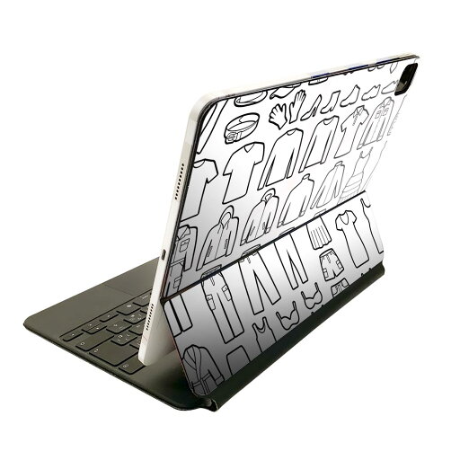Magic Keyboard 用 スキンシール 11インチ iPad Pro用 第1-4世代 iPad Air 第4-5世代 対応 全面スキンシール フル 前面 背面 保護シール 人気 015534 服 モノクロ Magic Keyboard 用 スキンシール 11インチ iPad Pro用 第1-4世代 iPad Air 第4-5世代 対応 全面スキンシール フル 前面 背面 保護シール 人気 015534 服 モノクロ