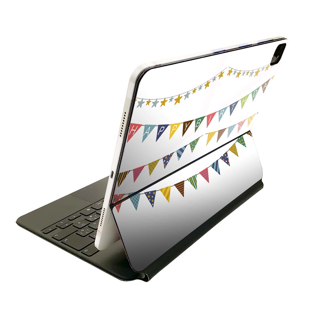 Magic Keyboard 用 スキンシール 11インチ iPad Pro用 第1-4世代 iPad Air 第4-5世代 対応 全面スキンシール フル 前面 背面 保護シール 人気 015559 旗　買い物