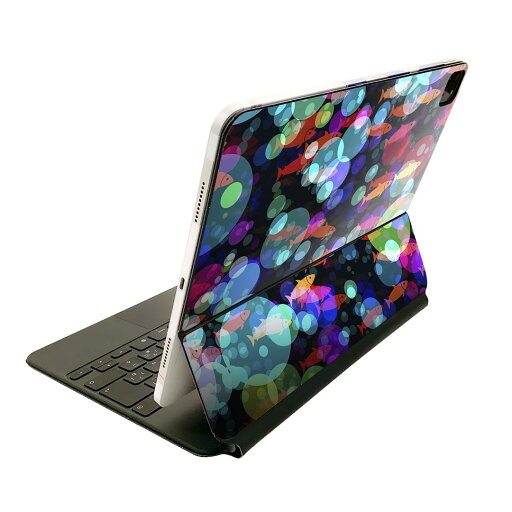 Magic Keyboard 用 スキンシール 11インチ iPad Pro用 第1-4世代 iPad Air 第4-5世代 対応 全面スキンシール フル 前面 背面 保護シール 人気 015719 魚 水泡 水族館 Magic Keyboard 用 スキンシール 11インチ iPad Pro用 第1-4世代 iPad Air 第4-5世代 対応 全面スキンシール フル 前面 背面 保護シール 人気 015719 魚 水泡 水族館