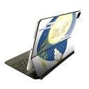 Magic Keyboard 12.9インチ iPad Pro(第4世代、第5世代、第6世代)対応 apple アップル アイパッド 全面スキンシール フル 前面 背面 保護シール 人気 お月見 うさぎ 秋 015859