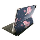 Magic Keyboard 12.9インチ iPad Pro(第4世代、第5世代、第6世代)対応 apple アップル アイパッド 全面スキンシール フル 前面 背面 保護シール 人気 プリンセス ピンク かわいい 015942(2)