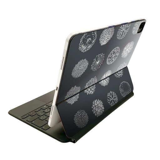 Magic Keyboard 12.9インチ iPad Pro(第4世代、第5世代、第6世代)対応 apple アップル アイパッド 全面スキンシール フル 前面 背面 保護シール 人気 016059 花 花びら 黒 Magic Keyboard 12.9インチ iPad Pro(第4世代、第5世代、第6世代)対応 apple アップル アイパッド 全面スキンシール フル 前面 背面 保護シール 人気 016059 花 花びら 黒