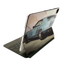 Magic Keyboard 12.9インチ iPad Pro(第4世代、第5世代、第6世代)対応 apple アップル アイパッド 全面スキンシール フル 前面 背面 保護シール 人気 車 写真 クラシックカー 016198(2)