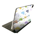 Magic Keyboard 12.9インチ iPad Pro(第4世代、第5世代、第6世代)対応 apple アップル アイパッド 全面スキンシール フル 前面 背面 保護シール 人気 016321 傘 梅雨 カラフル