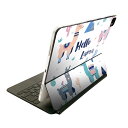 Magic Keyboard 12.9インチ iPad Pro(第4世代、第5世代、第6世代)対応 apple アップル アイパッド 全面スキンシール フル 前面 背面 保護シール 人気 016366 アルパカ 英語(2)