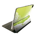 Magic Keyboard 12.9インチ iPad Pro(第4世代、第5世代、第6世代)対応 apple アップル アイパッド 全面スキンシール フル 前面 背面 保護シール 人気 木 緑 自然 植物 樹木 016499(2)