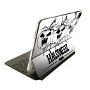 Magic Keyboard 用 スキンシール 11インチ iPad Pro用 第1-4世代 iPad Air 第4-5世代 対応 全面スキンシール フル 前面 背面 保護シール 人気 017445 ハロウィン ホラー かぼちゃ パンプキン ホラー