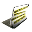Magic Keyboard 用 スキンシール 11インチ iPad Pro用 第1-4世代 iPad Air 第4-5世代 対応 全面スキンシール フル 前面 背面 保護シール 人気 017456 ハロウィン keep out テープ 文字