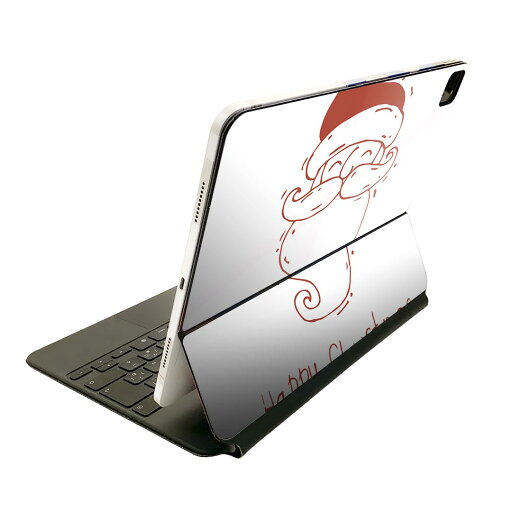 Magic Keyboard 用 スキンシール 11インチ iPad Pro用 第1-4世代 iPad Air 第4-5世代 対応 全面スキンシール フル 前面 背面 保護シール 人気 017671 クリスマス サンタ 英字 赤 Magic Keyboard 用 スキンシール 11インチ iPad Pro用 第1-4世代 iPad Air 第4-5世代 対応 全面スキンシール フル 前面 背面 保護シール 人気 017671 クリスマス サンタ 英字 赤