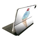 Magic Keyboard 12.9インチ iPad Pro(第4世代、第5世代、第6世代)対応 apple アップル アイパッド 全面スキンシール フル 前面 背面 保護シール 人気 017762 スイーツ 夏 アイスクリーム スイーツ 夏
