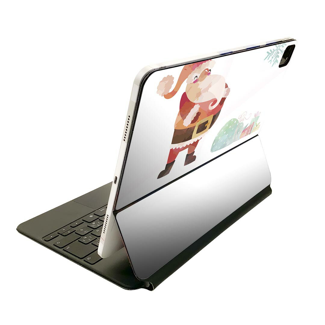 Magic Keyboard 用 スキンシール 11インチ iPad Pro用 第1-4世代 iPad Air 第4-5世代 対応 全面スキンシール フル 前面 背面 保護シール 人気 017817 クリスマス サンタ　プレゼント　クリスマス
