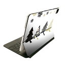 Magic Keyboard 用 スキンシール 11インチ iPad Pro用 第1-4世代 iPad Air 第4-5世代 対応 全面スキンシール フル 前面 背面 保護シール 人気 017822 クリスマス ツリー 雪 クリスマス(2)