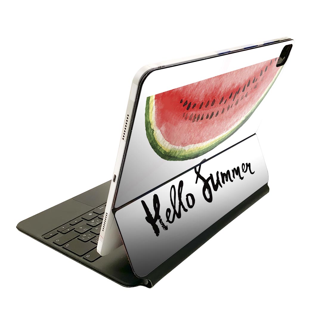 Magic Keyboard 用 スキンシール 11インチ iPad Pro用 第1-4世代 iPad Air 第4-5世代 対応 全面スキンシール フル 前面 背面 保護シール 人気 017843 夏 スイカ　夏　summer